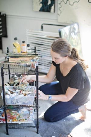 Kristin With Supplies